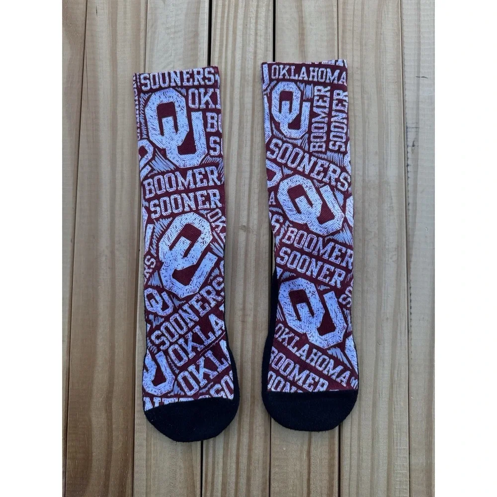 Rock‎ Em Oklahoma Logo Sketch Socks Size L/XL